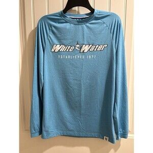White Water Medium White Grander Breathable Long Sleeve Shirt Blue